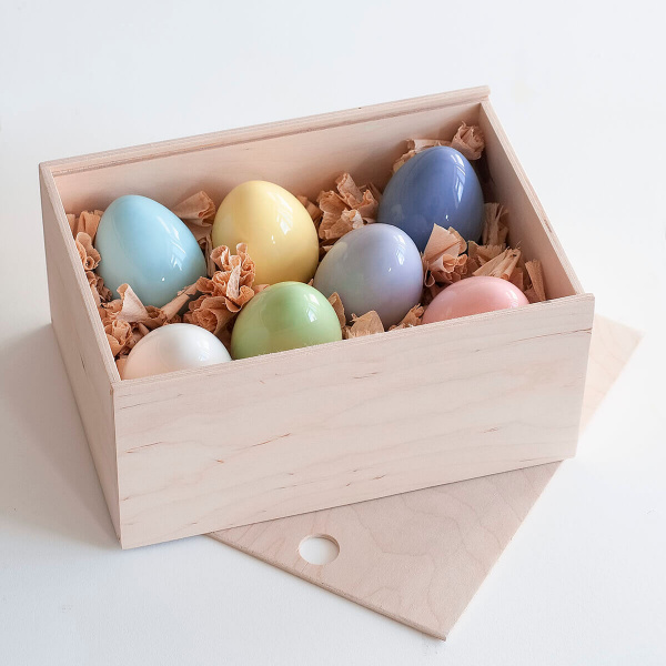 Яйцо пасхальное "Egg Small", белый, высота 7 см