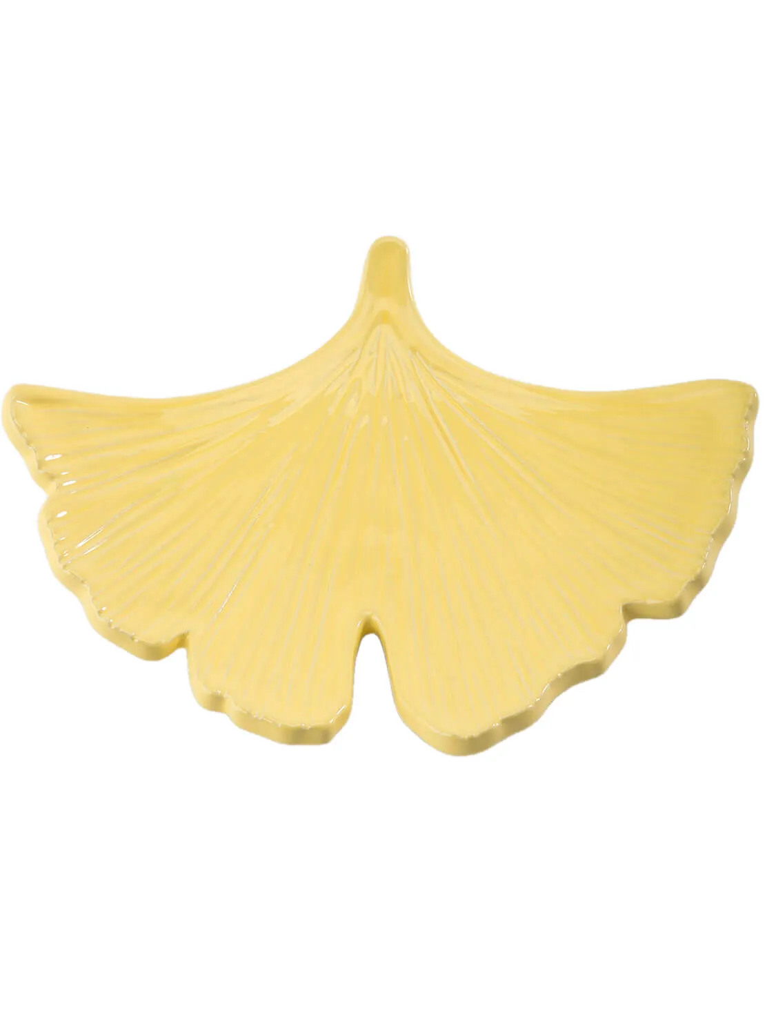 Сервировочная тарелка "Gingko" (Жёлтая)