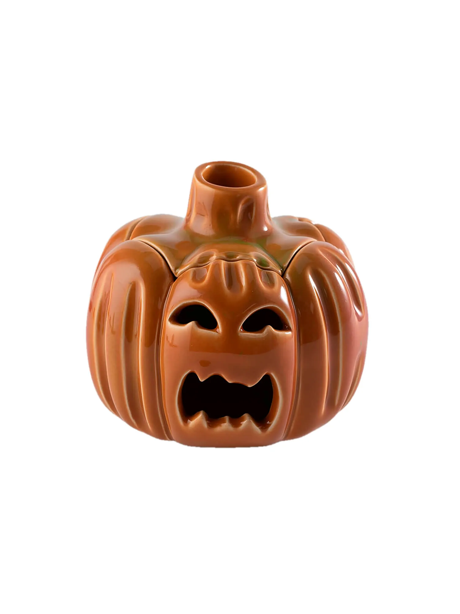 Тыква - подсвечник "Pumpkin SOUR", декор на Хэллоуин, 12 см