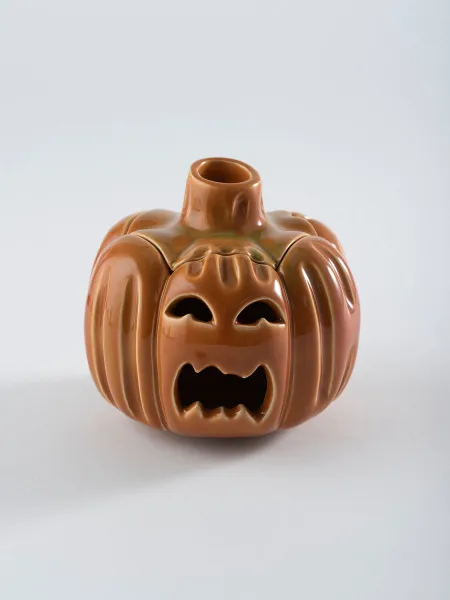Тыква - подсвечник "Pumpkin SOUR", декор на Хэллоуин, 12 см