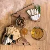Сервировочная тарелка "Cheese" из дуба, 18,5x25 см., плоская