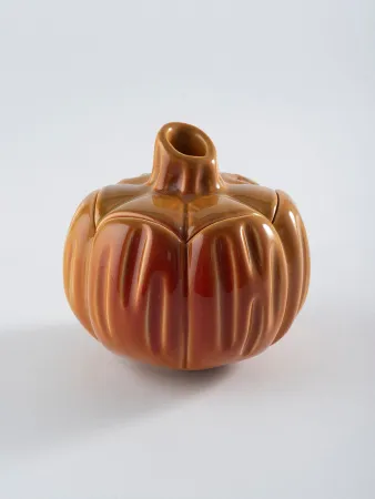 Тыква - подсвечник "Pumpkin sly", декор на Хэллоуин, 12 см №3