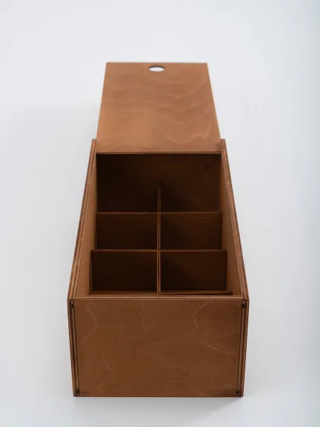 Деревянный бокс 28x14x10 см (тонированный)