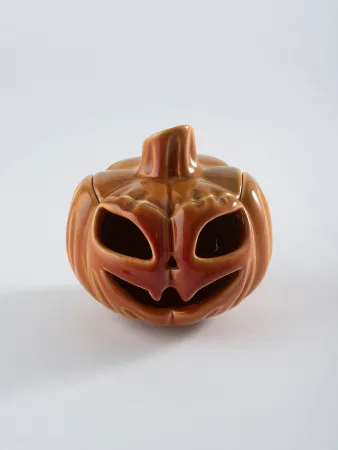Тыква - подсвечник "Pumpkin sly", декор на Хэллоуин, 12 см №2