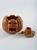 Тыква - подсвечник "Pumpkin SOUR", декор на Хэллоуин, 12 см