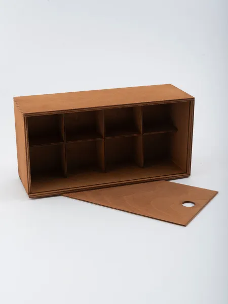 Деревянный бокс 28x14x10 см (тонированный)