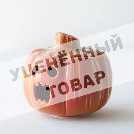 Тыква подсвечник "Pumpkin SOUR", керамика, высота 12 см. (уценка) №1 Тыква подсвечник "Pumpkin SOUR", керамика, высота 12 см. (уценка) №1