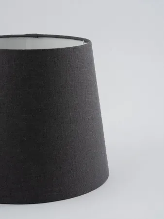 Абажур для настольной лампы и светильника, лён "Графит", конус 25 см №4