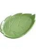 Тарелочка керамическая "Leaf", мятная