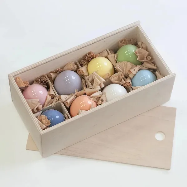 Яйцо пасхальное "Egg Small", персиковый, высота 7 см