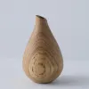 Ваза деревянная "Авокадо", высота 13 см (native)
