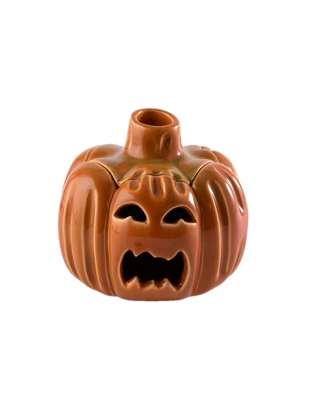 Тыква - подсвечник "Pumpkin SOUR", декор на Хэллоуин, 12 см