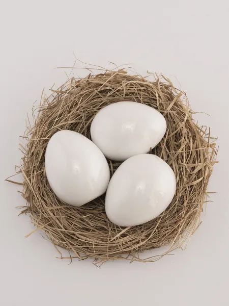 Яйцо пасхальное "Egg Small", белый, высота 7 см