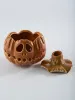 Тыква - подсвечник "Pumpkin JOKER", декор на Хэллоуин, 12 см