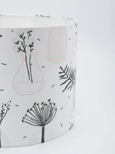 Абажур для торшера и напольной лампы "Vases", цилиндр 35 см
